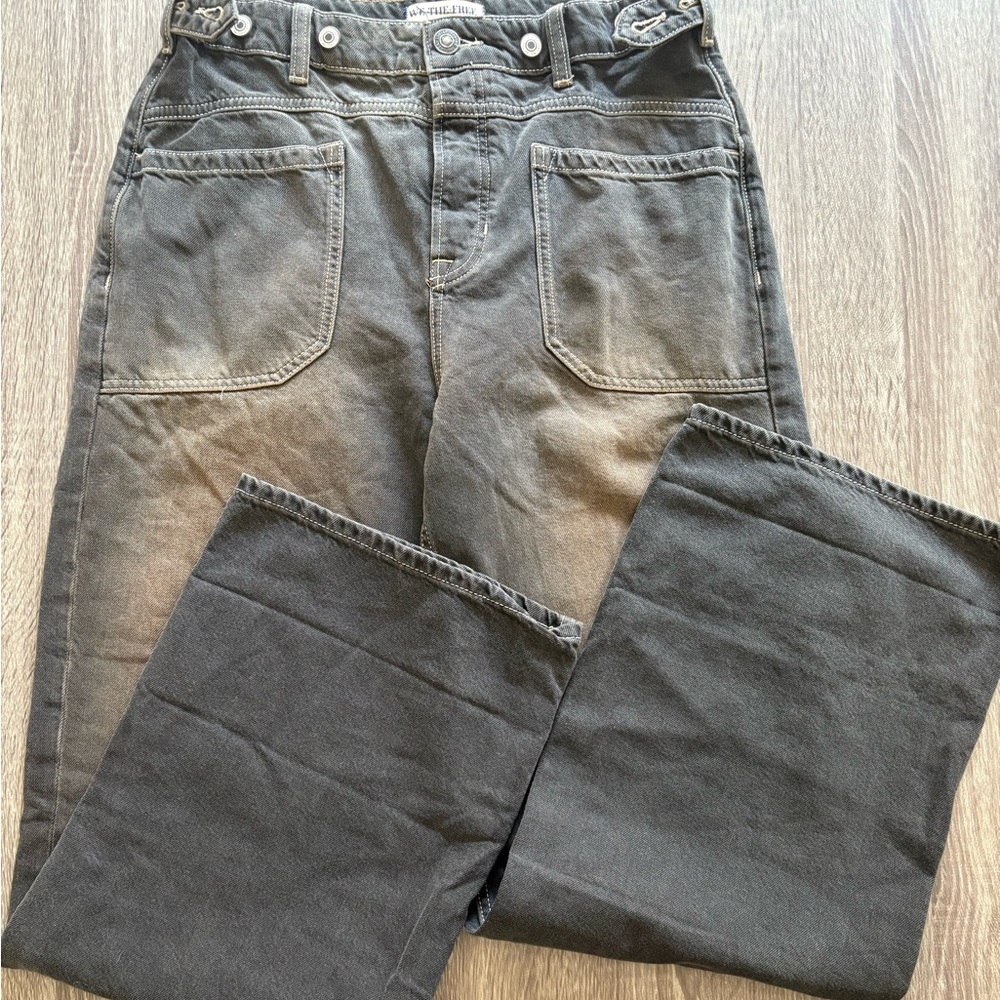 NEW! Free People The Palmer cuffed jeans - Picture 5 of 12